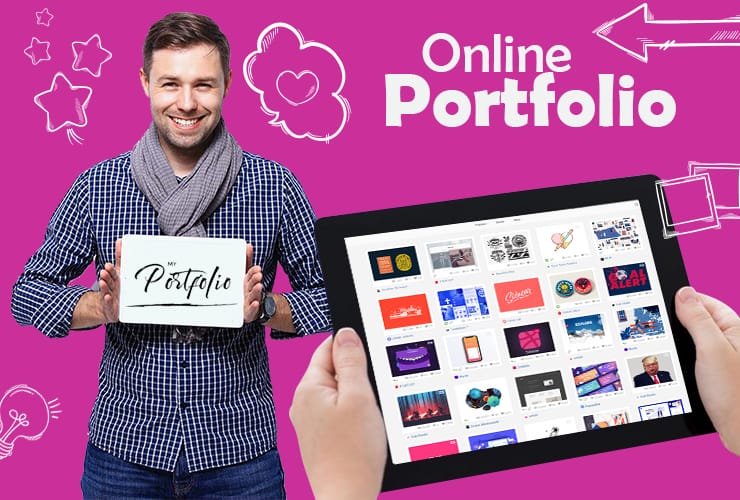 Present your Designing work online through online Portfolio